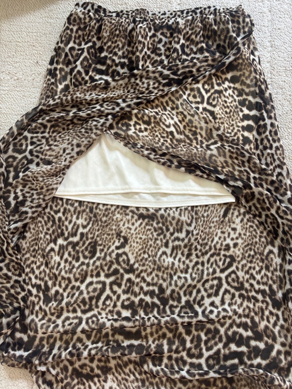 High-low animal print skirt - Picture 5 of 8